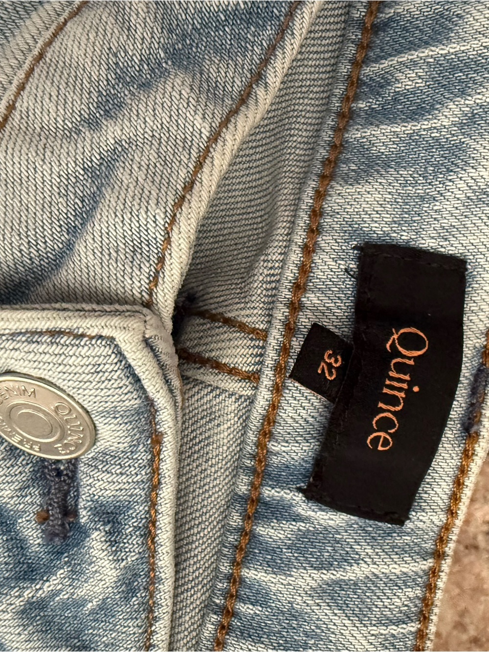Quince Bella Stretch Barrel Jeans - Cool Blue - Picture 9 of 11